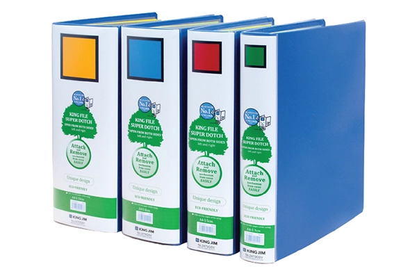 File Còng Ống Bật 2 Bên A4 King Jim Super Dotch DE